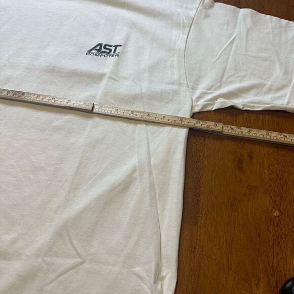 Vintage 90s Technology AST Computer Graphic Mens Shirt New without tags XL - Picture 4 of 7